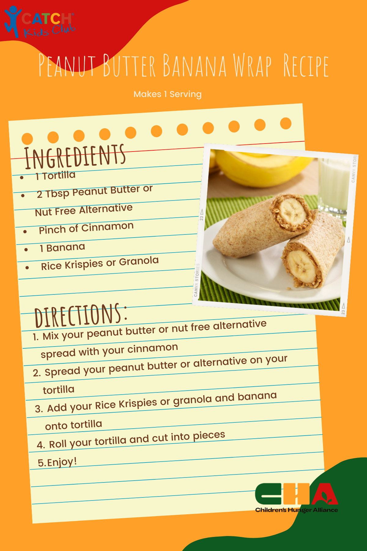 Peanut Butter Banana Wrap Recipe